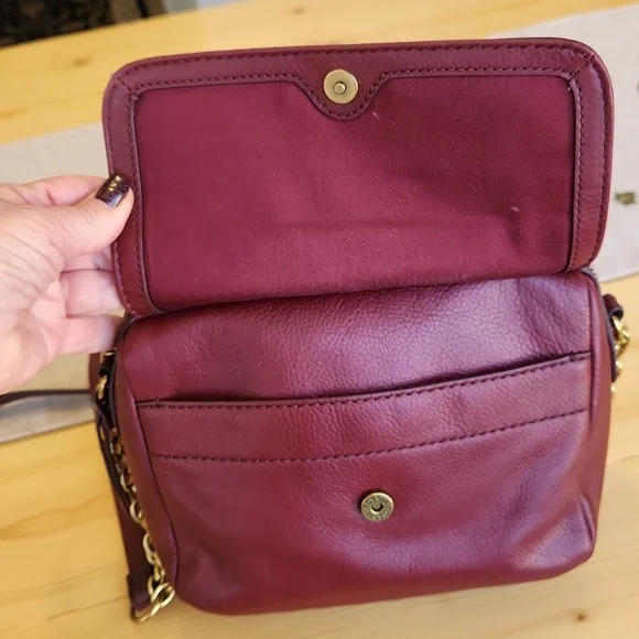 Fossil Aria Cabernet Small Crossbody Shoulder Bag - Picture 8 of 17